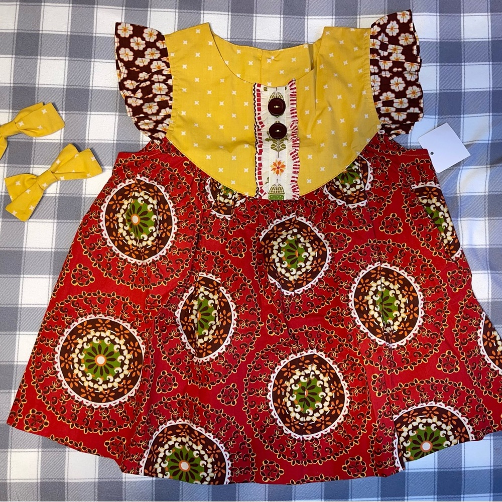 Eleanor Rose Give Thanks Gigi Top 4/5 and Bows